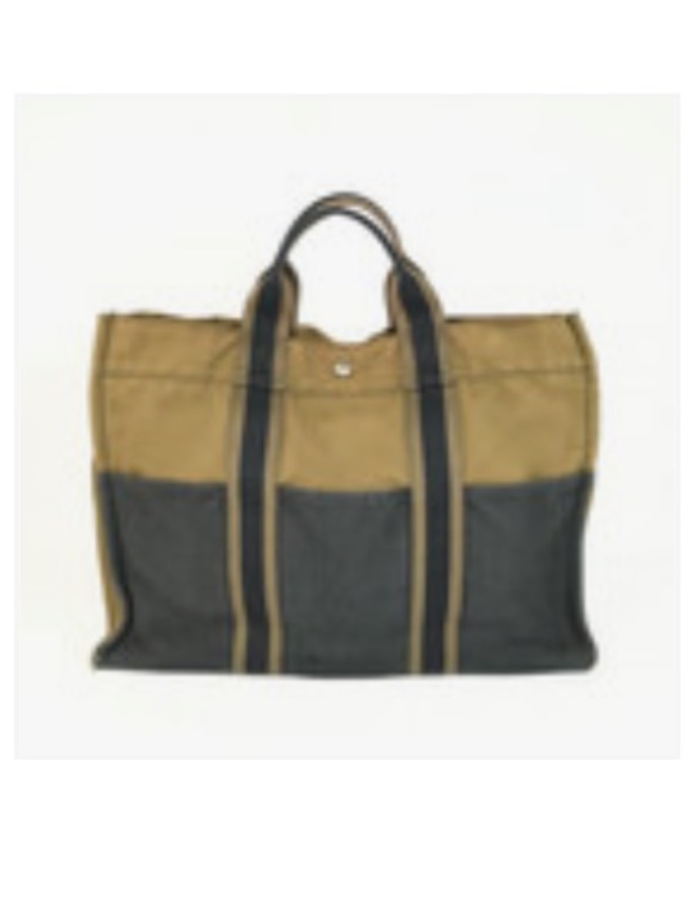 Hermes Fourre Tout MM Tote Bag in Khaki & Gray